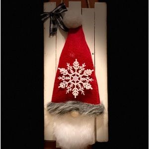 Hand made original, holiday Santa gnome